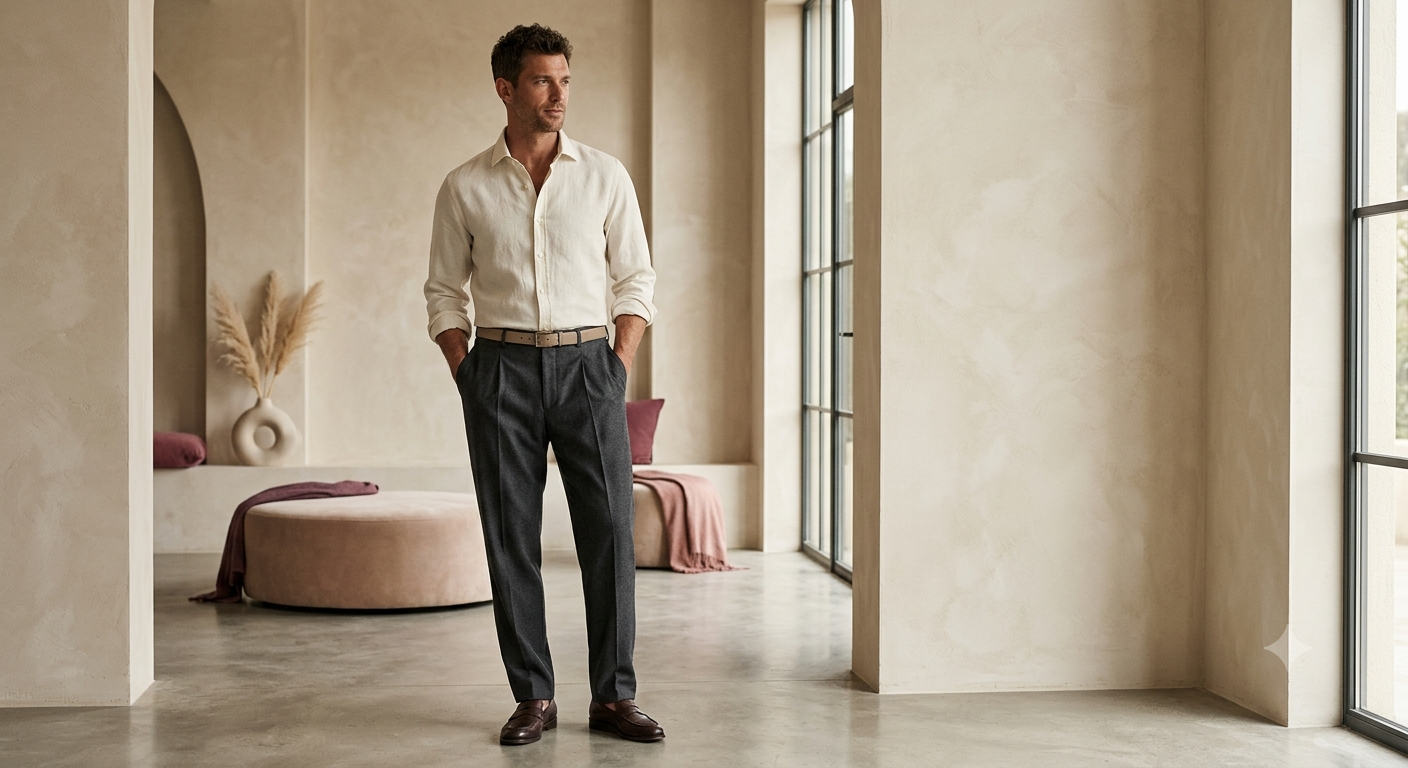 Man in a tailored suit