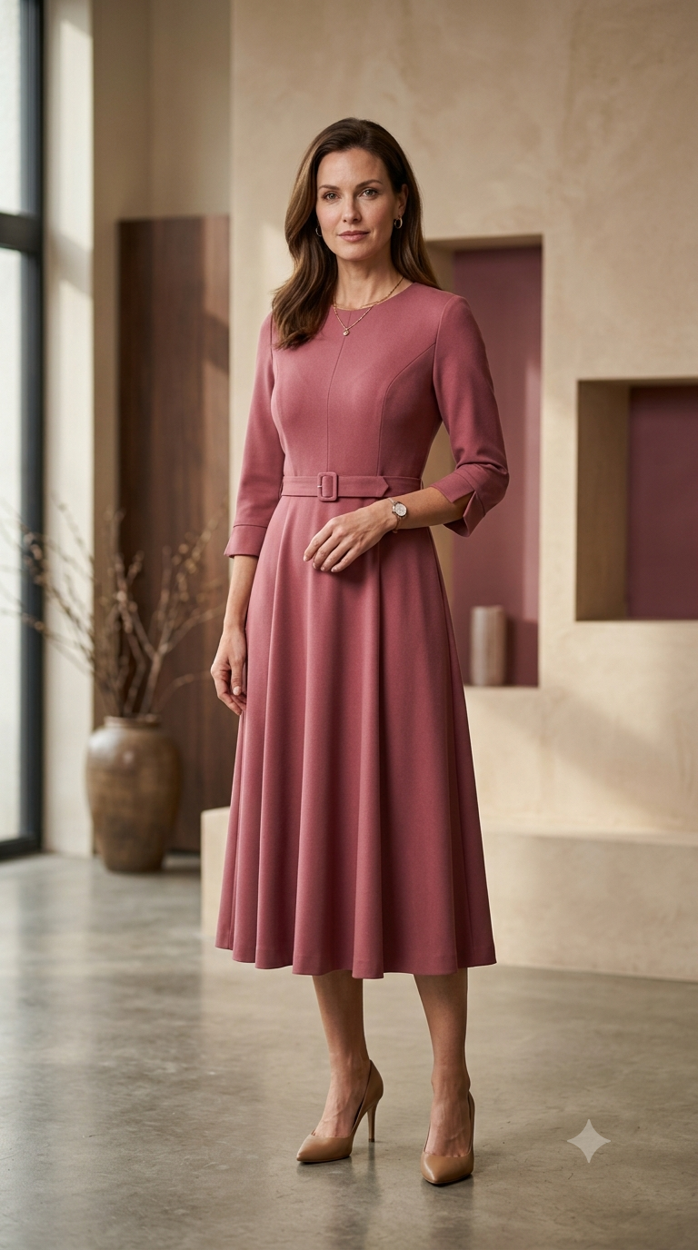 Berry Wrap Dress